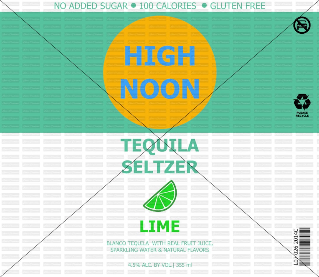 High Noon Tequila Lime Etsy