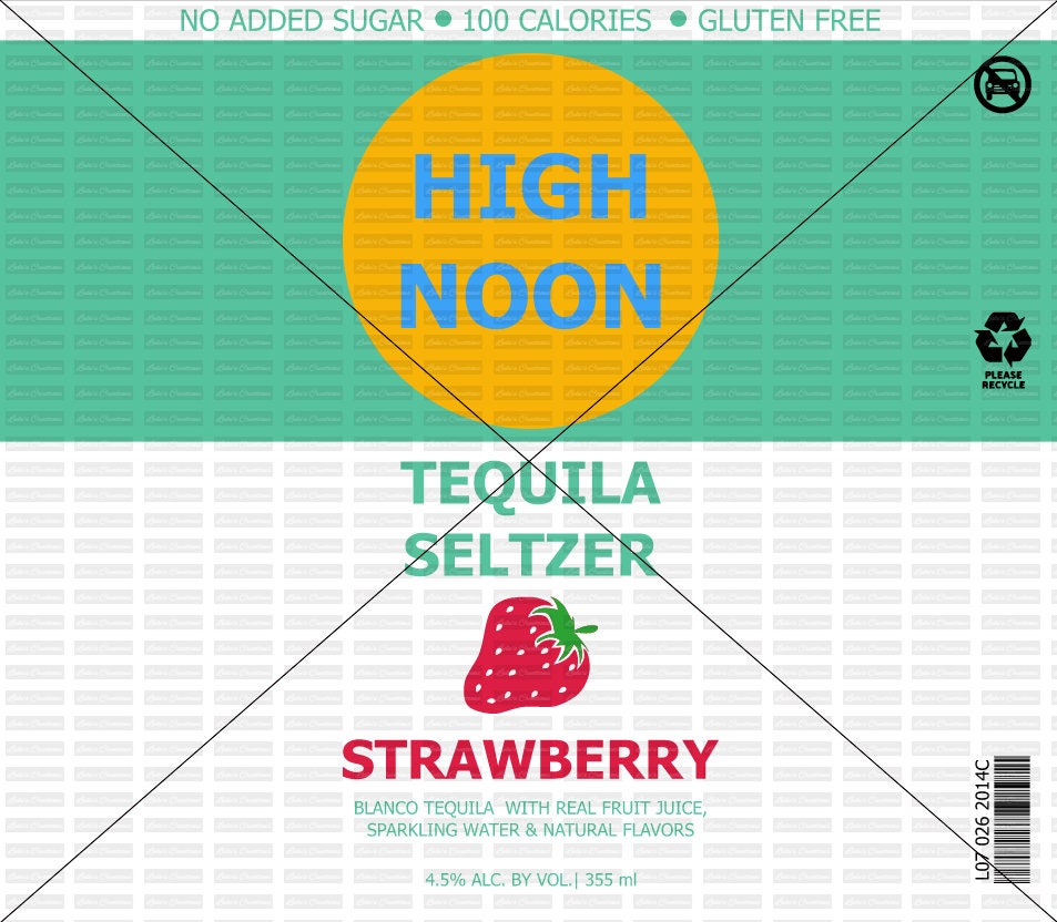 High Noon Tequila Strawberry PNG ONLY Etsy