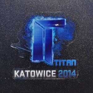 Transparent Titan Holo Katowice 2014 CSGO CS Counter Strike CS2 Sticker (No Effect)