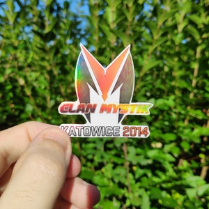 Clan-Mystik Holo Katowice 2014 CSGO CS Counter Strike CS2 Sticker (Holo Effect)