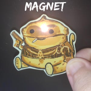 Magnet Gold CS Monkey Cute Animal Magnet | Fridge Magnet | Gift Ideas | Silly Animal Magnets
