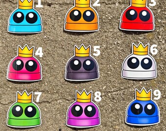 King of the Losers REPO Stickers | Multiple Colors | REPO Horror Game | Funny Meme Gift | R.E.P.O Cute Sticker | Gamer Decoration