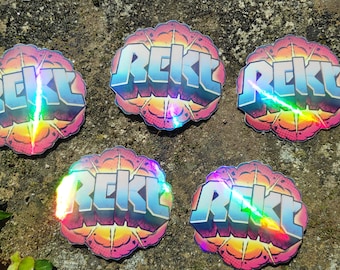 Rekt Holo CSGO CS Counter Strike CS2 Sticker