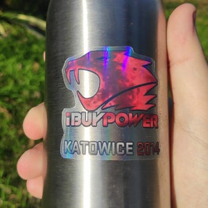 透明 iBUYPOWER Holo Katowice 2014 CSGO CS カウンターストライク CS2 ステッカー（ホロ効果）