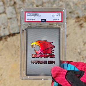 iBUYPOWER Holo Katowice 2014-kaart met sortering 'PSA' | Aangepaste illustratiekaart | Cadeau voor hem/haar | Kaartplaat in PSA-stijl