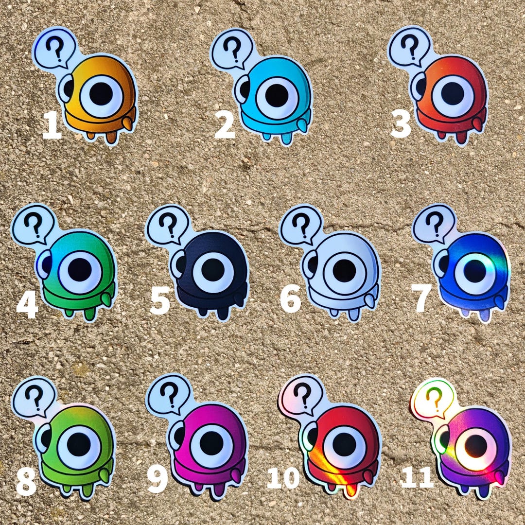 HUH Holo REPO Stickers | Multiple Colors | REPO Horror Game | Funny ...
