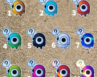 HUH Holo REPO Stickers | Multiple Colors | REPO Horror Game | Funny Meme Gift | R.E.P.O Cute Sticker | Holographic Stickers