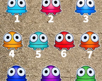 Stare REPO Stickers | Multiple Colors | REPO Horror Game | Funny Meme Gift | R.E.P.O Cute Sticker | Gamer Decoration