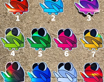 Grabbing Holo REPO Stickers | Multiple Colors | REPO Horror Game | Funny Meme Gift | R.E.P.O Cute Sticker | Holographic Stickers