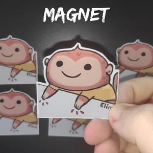 Magnet Slay Monkey Cute Animal Magnet | Fridge Magnet | Gift Ideas | Silly Animal Magnets