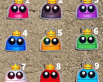 King of the Losers Holo REPO Stickers | Multiple Colors | REPO Horror Game | Funny Meme Gift | R.E.P.O Cute Sticker | Holographic Stickers