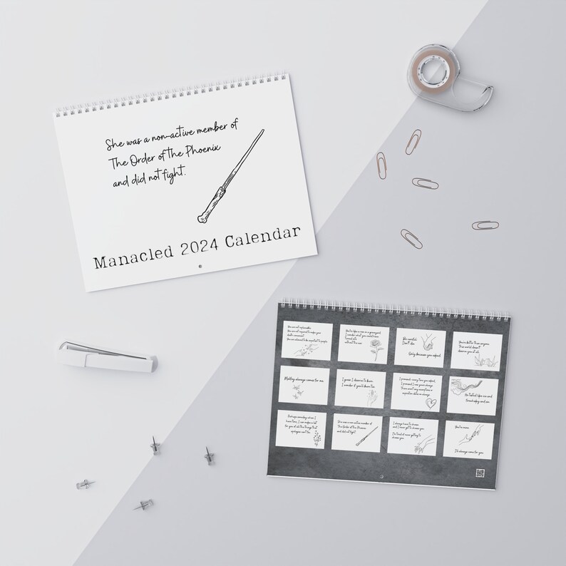 Manacled 2024 Wall Calendar, FREE SHIPPING, Dramione Fanfiction