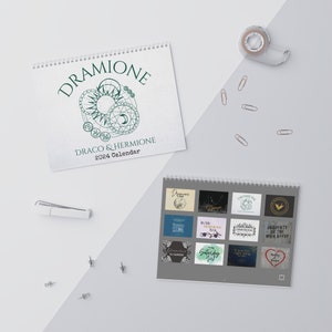 Dramione 2024 Wall Calendar, FREE SHIPPING, Draco Hermione Fanfiction