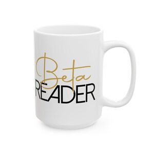 Beta Reader Ceramic Mug, Fanfiction Gift