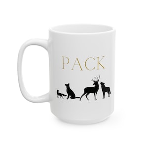 Pack with Animals Mug, Fanfiction Cup, Ao3 Reader, Gift for Writer Reader, The Debt of Time Mia Marauders Fanfic Merch