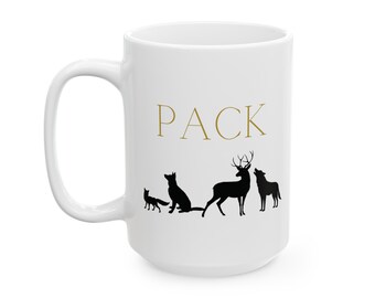 Pack with Animals Mug, Fanfiction Gift for Reader Writer