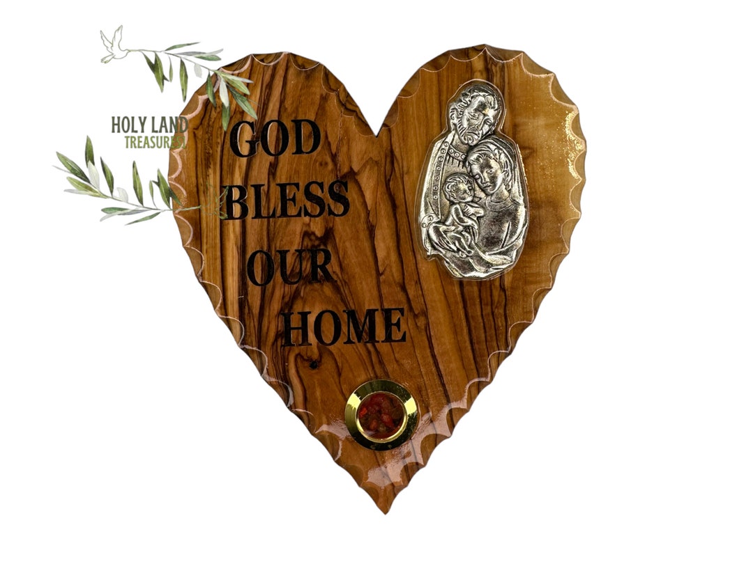 Olive Wood Holy Family Wall Plaque - Religious Gift - Etsy