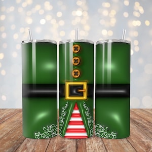 3D Christmas Elf 20 Tumbler, For Coffee And Beverages, A Christmas Gift For Elf Lover, To-Go Travel Tumbler