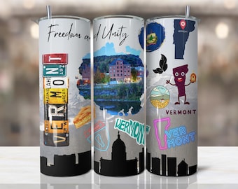 Vermont State Tumbler, Home State Drinkware, Souvenir Cup