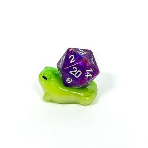 Handmade Frog Dice Holder: Polymer Clay DnD Dice Stand