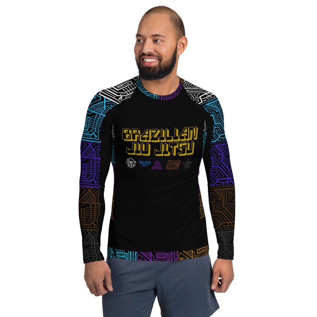 Jiu Jitsu Men's Rash Guard Zeo Black - Etsy