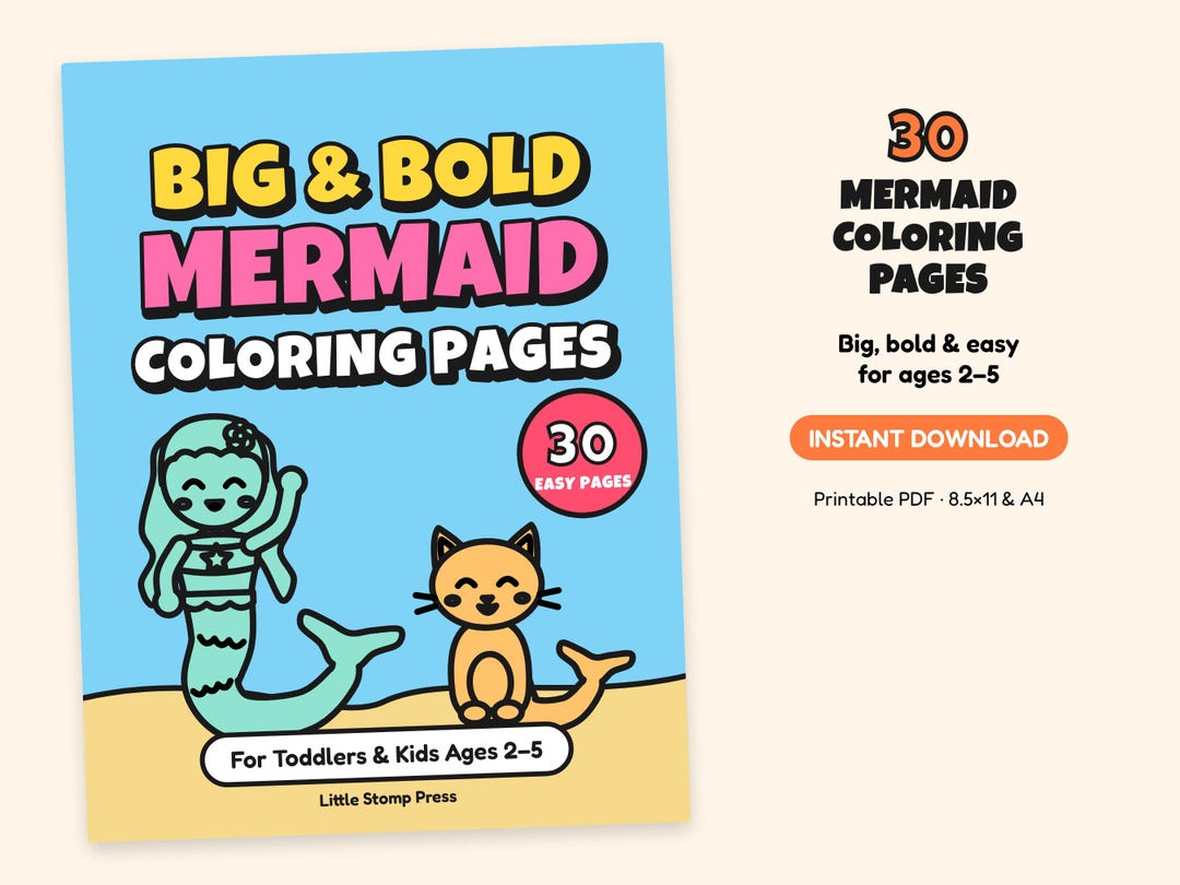 Coloring Pages Mermaid — Example 1