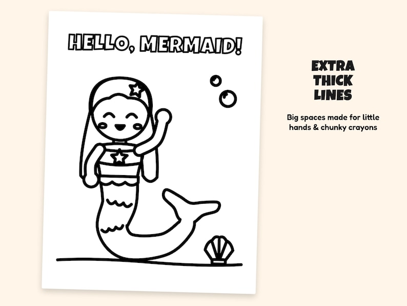 Coloring Pages Mermaid — Reference 2