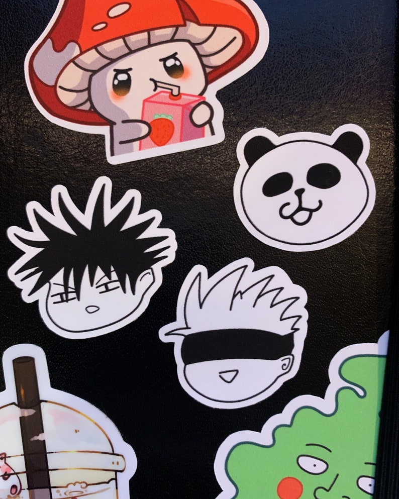 JJK Doodles Sticker Pack 8 Anime Stickers Laptop Etsy