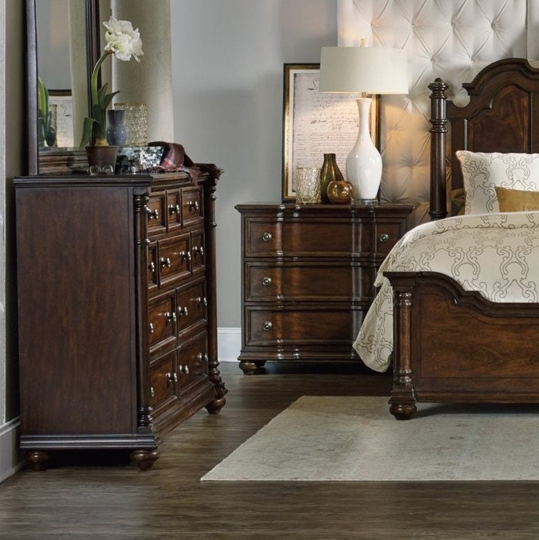 Elegant Solid Wood Bedroom Dresser. Traditional Natural Etsy