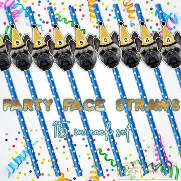 Custom Face Photo Cocktail Drink Stirrer, Adult 30th 21st 35th 40th 50th 60 Birthday Party Decoration Favor Personalized Swizzle Stir Stick