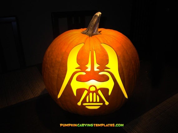 Vader Pumpkin Carving Template Stencil Instant Download Print