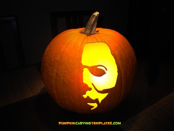 Michael Myers Pumpkin Carving Template Stencil Instant