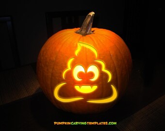 Poop Emoji Pumpkin - Etsy