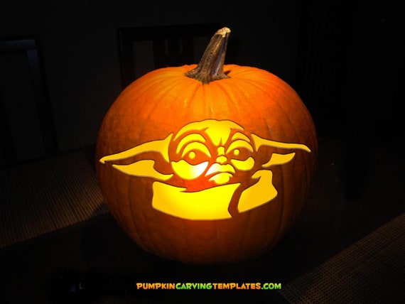 Animated 1 Pumpkin Carving Template Stencil Instant Download