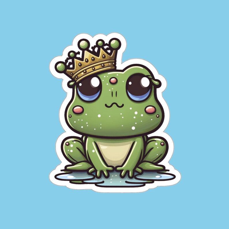 Frog 10 Sticker Bundle, Cute Frog Stickers, Journal and Planner