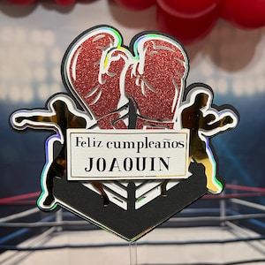Boxing cake topper