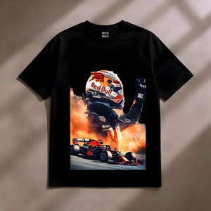 Max Verstappen T Shirt Oversized Formula One Racing Champion Design Red Bull Racing Unisex Te