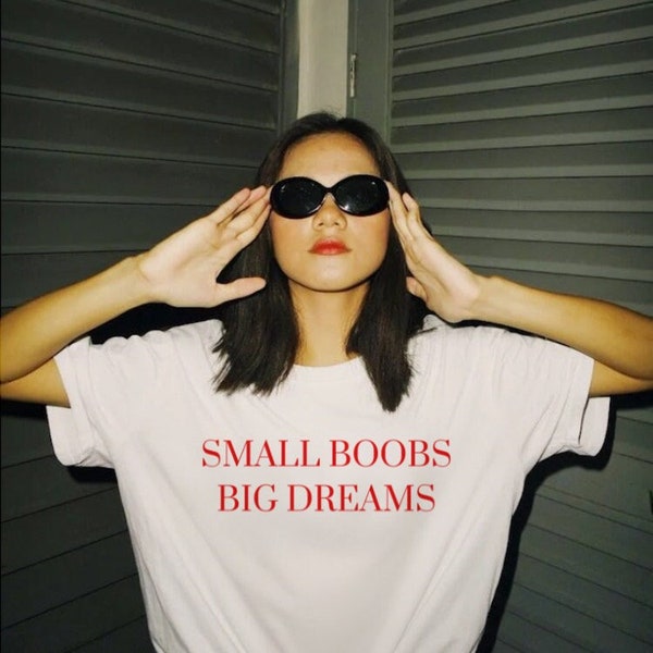 Small Boobs Big Dreams Unisex Heavy Cotton Tee