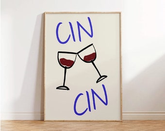 Cin Cin Digital Download Wall art