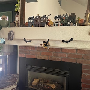 PRINTABLE Halloween Pumpkin Bats Witch Skeleton Ghost Cat Garland Banner Bunting