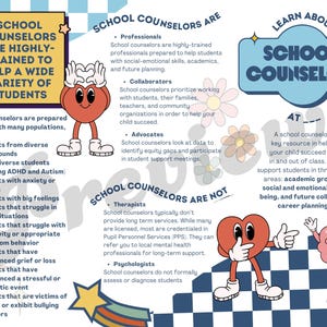 EDITABLE Meet the School Counselor Information Brochure for Parents/Guardians