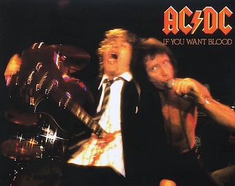 Original AC/DC If You Want Blood You've Got It Vinyl Record LP