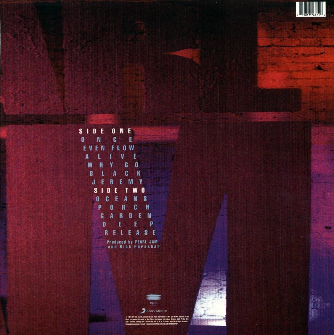 Pearl Jam Ten Vinyl - Etsy