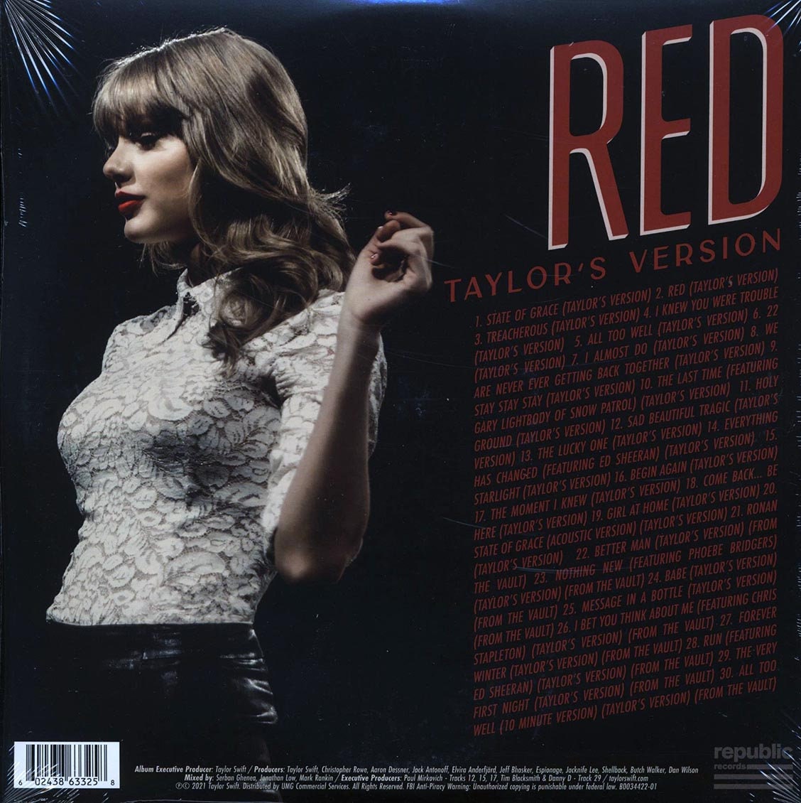 Taylor Swift - Red (taylor's Version) 4xlp Set Vinyl - Etsy