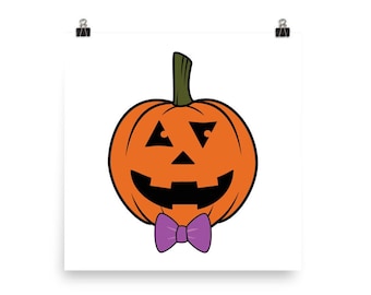 Halloween Kürbis Happy Jack-O-Laterne Poster Wand kunstdruck Halloween Druck für Halloween Deko