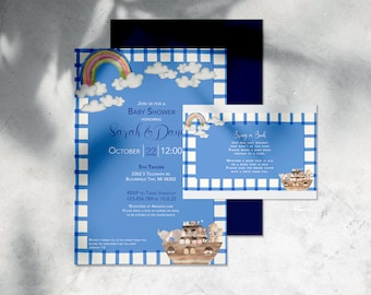 Noah's Ark Baby Shower Invitation