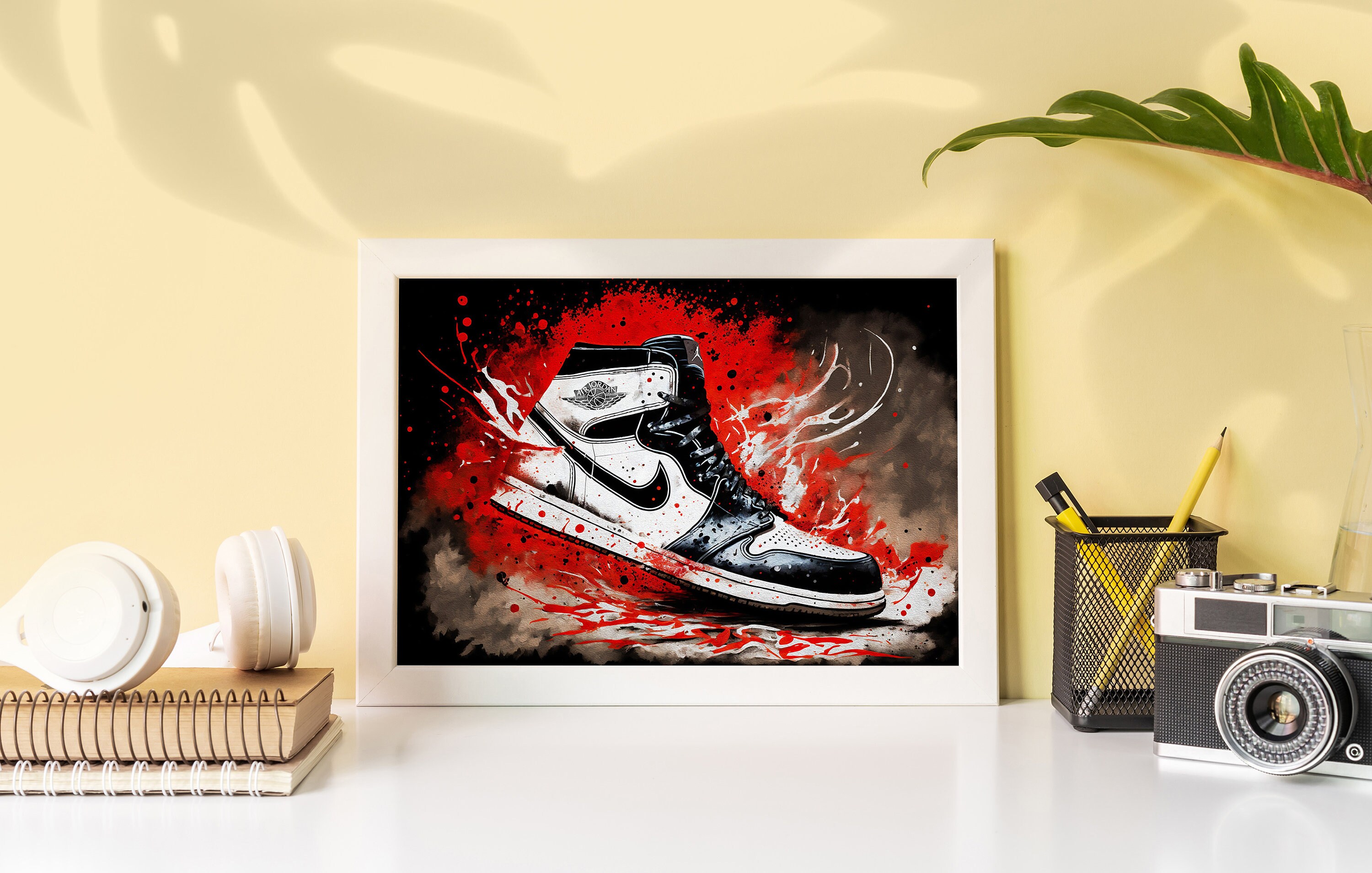 Printable Nike Jordan 1 Painting Poster Sneaker Art Poster Etsy Australia