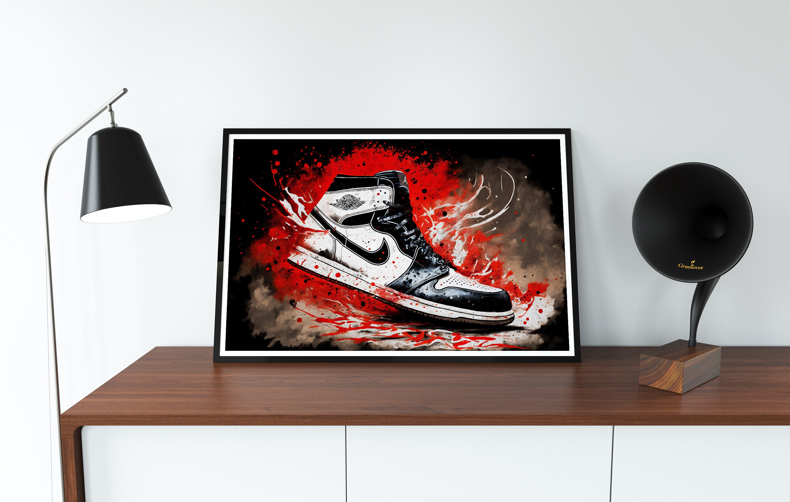 Printable Nike Jordan 1 Painting Poster Sneaker Art Poster Etsy Australia