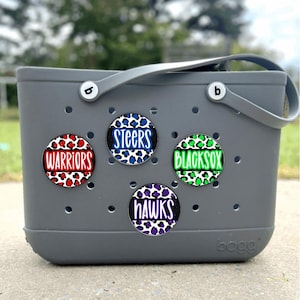 Custom Cheetah/Mascots, School Team, Bogg Bag Charms, Sports Mama, 3 Inch Charms, Custom colors