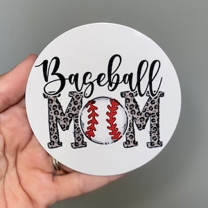 Bogg Taschenanhänger, Sport Mama + Leopard, 3-Zoll-Anhänger, Baseball, Softball, Football, Tanz, Korbball